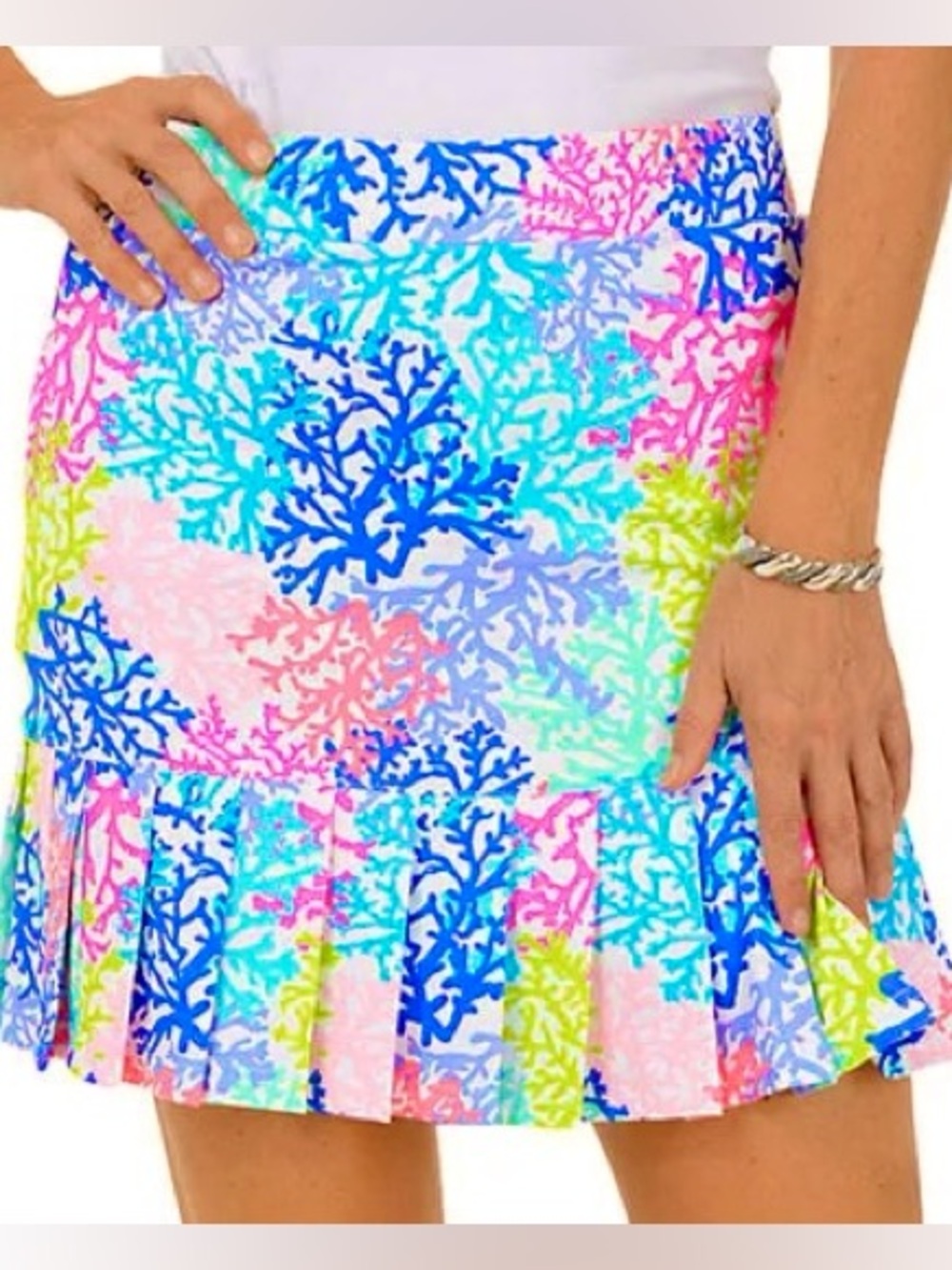 Anthony’s Resortwear UPF 50+ Pleated Skort Size XL Golf Vibrant Performance